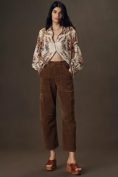 Citizen Of Humanity Marcelle Cargo Crop Pants In Brown