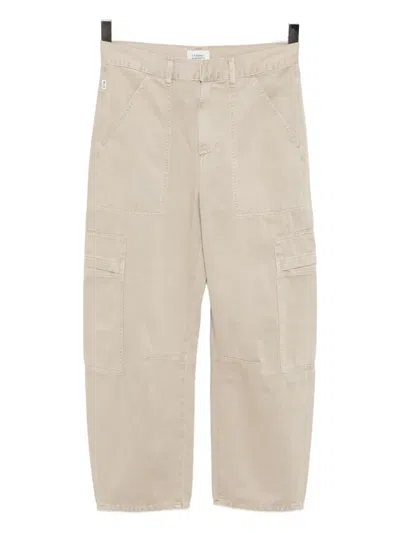 Citizen Of Humanity Marcelle Cargo Jeans In Brown