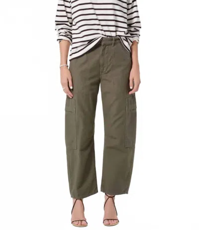 Citizen Of Humanity Marcelle Cargo Pant In Dogwood In Green