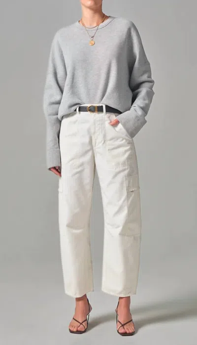 Citizen Of Humanity Citizens Of Humanity Marcelle Low Rise Barrel Cargo Pants In Pashmina