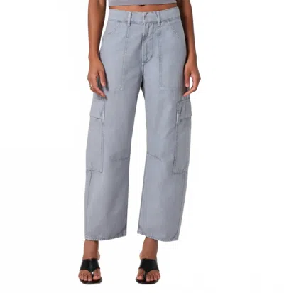 Citizen Of Humanity Marcelle Low Slung Easy Leg Cargo Pants In Grey