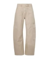 Citizen Of Humanity Marcelle Mid-rise Twill Cargo Pants In Neutral