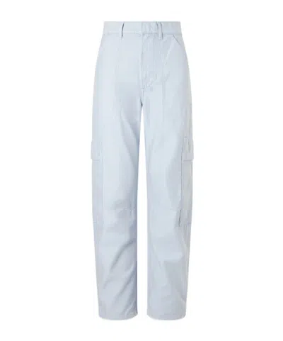 Citizen Of Humanity Marcelle Cotton Tapered Cargo Pants In Blue
