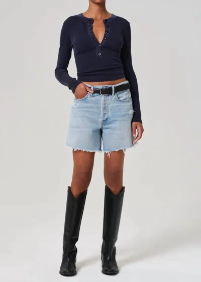 CITIZEN OF HUMANITY MARLOW LONG VINTAGE SHORT IN RALEIGH