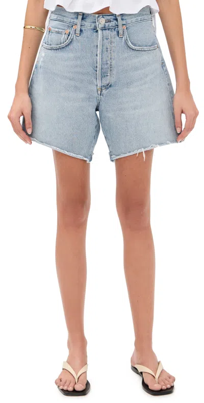 Citizen Of Humanity Marlow Long Vintage Shorts Theatre In Blue