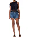 Citizen Of Humanity Marlow Mid-rise Vintage Short In Allora In Blue