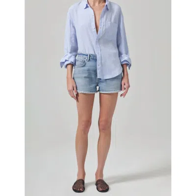 Citizen Of Humanity Marlow Shorts In Lagoon In Blue