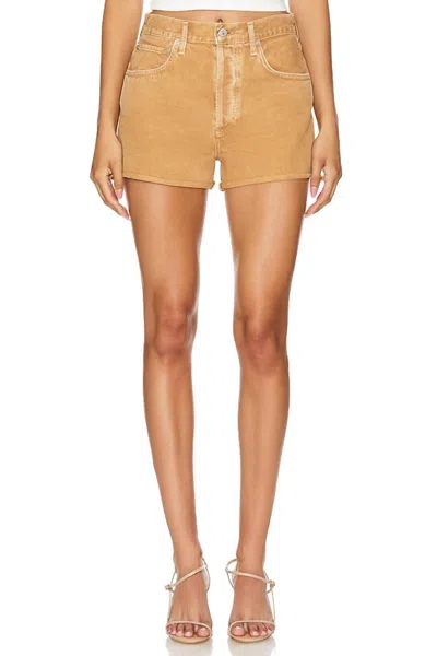 Citizen Of Humanity Marlow Vintage Short In Topaz In Yellow