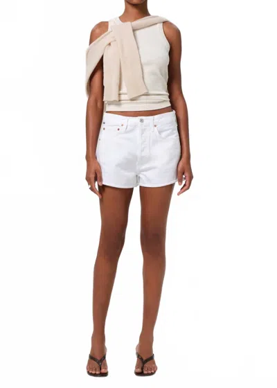 Citizen Of Humanity Marlow Vintage Shorts In Polish In White