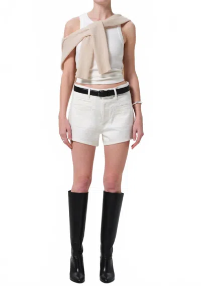 CITIZEN OF HUMANITY MARLOW WELT POCKET SHORT IN PASHMINA
