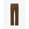 Citizen Of Humanity Mens Citizens Of Humanity Elijah Corduroy Straight-leg Stretch-cotton Trousers In Brown