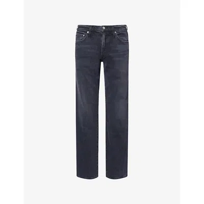 Citizen Of Humanity Mens Citizens Of Humanity Elijah Straight-leg Stretch-denim Jeans In Blue
