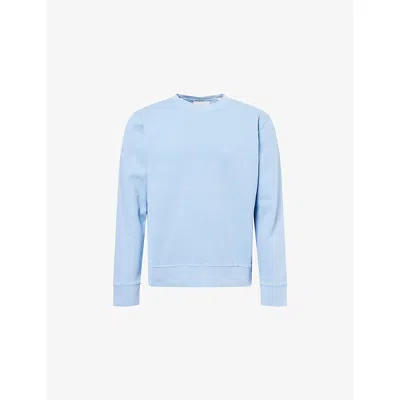 Citizen Of Humanity Mens Lt Indigo (md/lt Ind) Vintage Crewneck Cotton-blend Sweatshirt In Blue