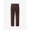 Citizen Of Humanity Cotton Flat Front Chinos In Brown
