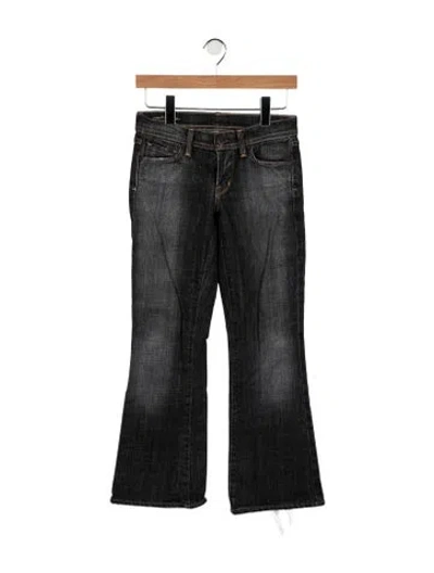 Pre-owned Citizen Of Humanity Mid-rise Flared Jeans In Black