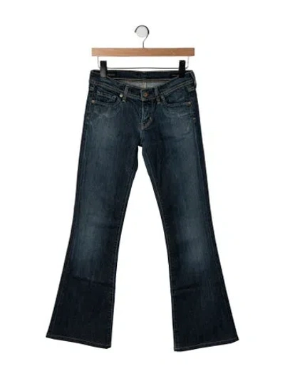 Pre-owned Citizen Of Humanity Mid-rise Flared Jeans In Black