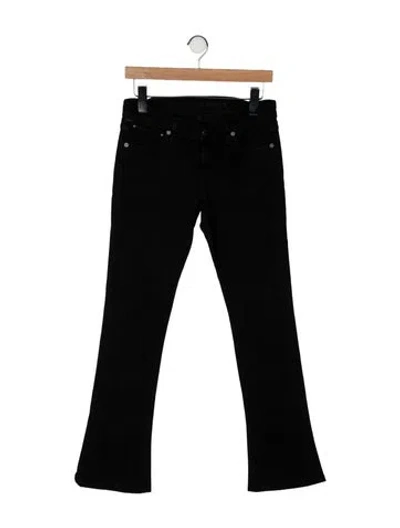 Pre-owned Citizen Of Humanity Mid-rise Flared Jeans In Black
