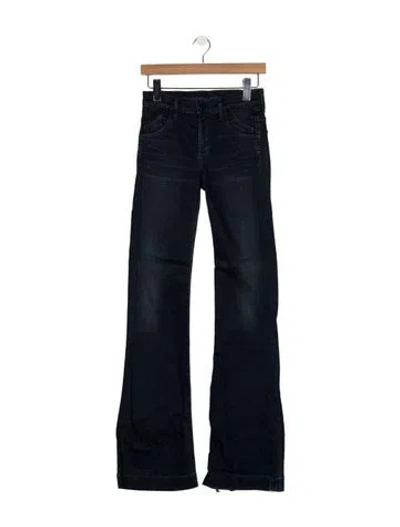Pre-owned Citizen Of Humanity Mid-rise Flared Jeans In Black