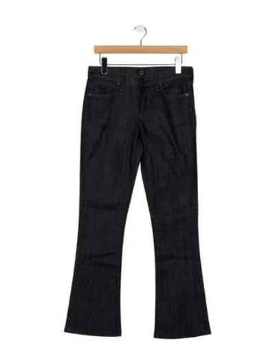 Pre-owned Citizen Of Humanity Mid-rise Flared Jeans In Black
