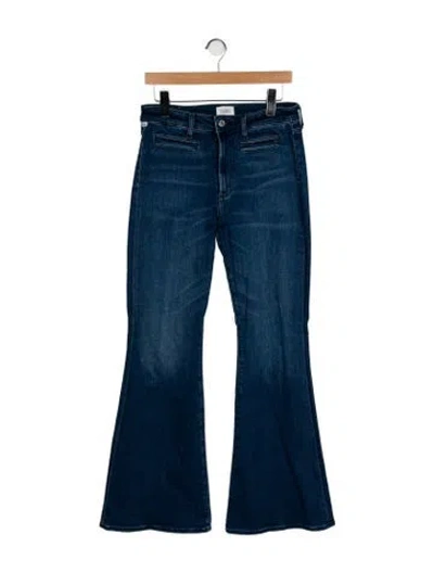 Pre-owned Citizen Of Humanity Mid-rise Flared Jeans In Blue