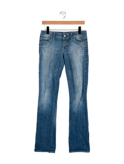 Pre-owned Citizen Of Humanity Mid-rise Flared Jeans In Blue