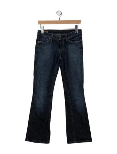 Pre-owned Citizen Of Humanity Mid-rise Flared Jeans In Blue