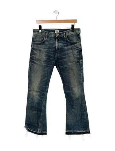 Pre-owned Citizen Of Humanity Mid-rise Flared Jeans In Blue