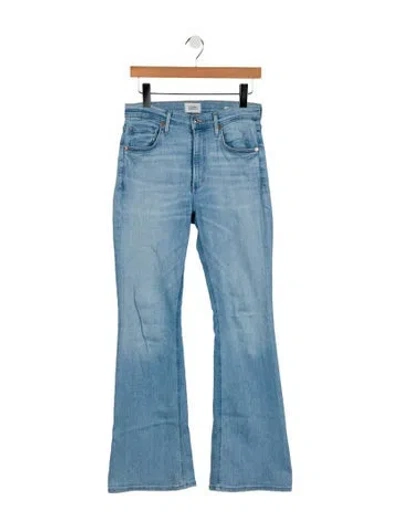 Pre-owned Citizen Of Humanity Mid-rise Flared Jeans In Blue
