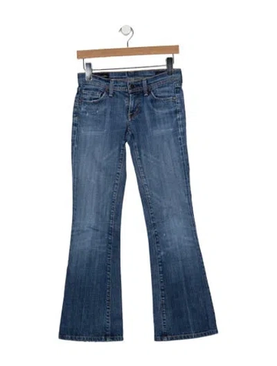 Pre-owned Citizen Of Humanity Mid-rise Flared Jeans In Blue