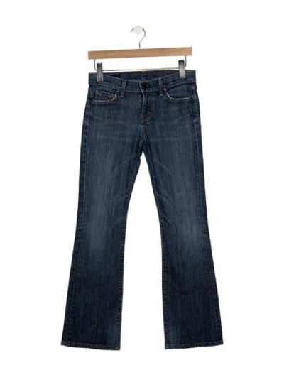 Pre-owned Citizen Of Humanity Mid-rise Flared Jeans In Blue