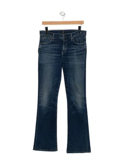 Pre-owned Citizen Of Humanity Mid-rise Flared Jeans In Blue