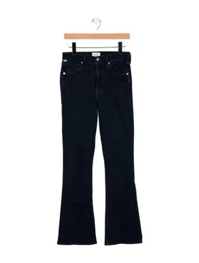 Pre-owned Citizen Of Humanity Mid-rise Flared Jeans In Blue