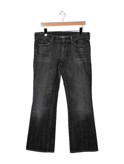 Pre-owned Citizen Of Humanity Mid-rise Flared Jeans In Blue