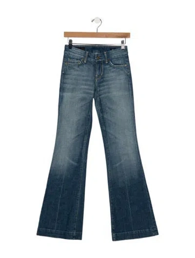 Pre-owned Citizen Of Humanity Mid-rise Flared Jeans In Blue
