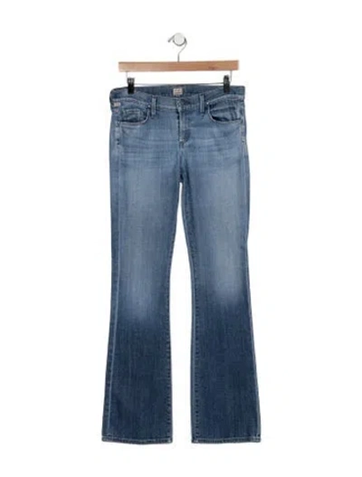 Pre-owned Citizen Of Humanity Mid-rise Flared Jeans In Blue