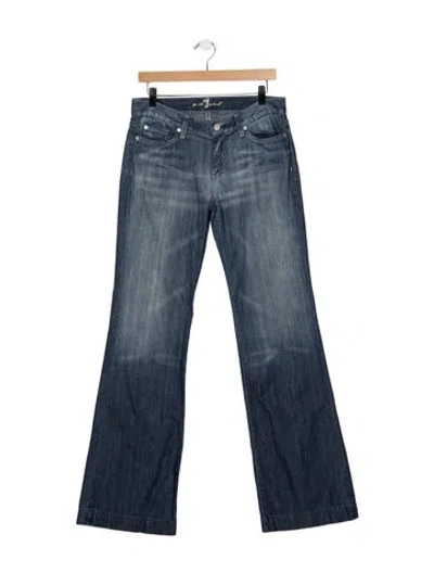 Pre-owned Citizen Of Humanity Mid-rise Flared Jeans In Blue