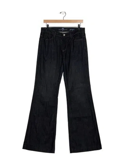 Pre-owned Citizen Of Humanity Mid-rise Flared Jeans In Blue