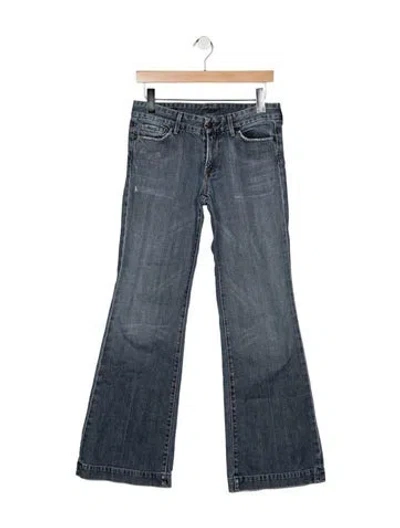 Pre-owned Citizen Of Humanity Mid-rise Flared Jeans In Blue