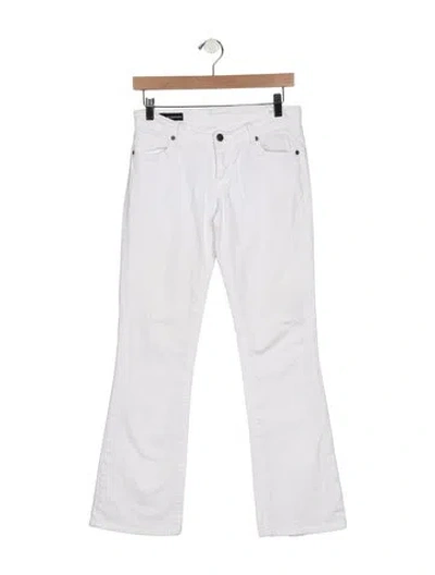 Pre-owned Citizen Of Humanity Mid-rise Flared Jeans In Blue