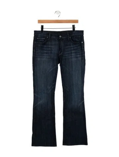 Pre-owned Citizen Of Humanity Mid-rise Flared Jeans In Blue
