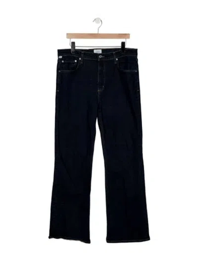 Pre-owned Citizen Of Humanity Mid-rise Flared Jeans In Blue