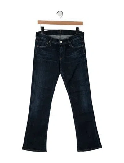 Pre-owned Citizen Of Humanity Mid-rise Flared Jeans In Blue