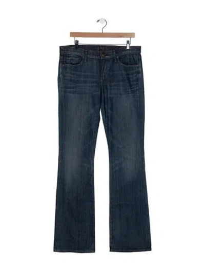 Pre-owned Citizen Of Humanity Mid-rise Flared Jeans In Blue