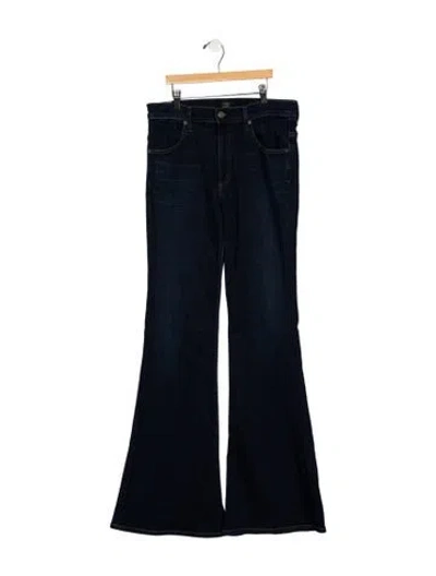Pre-owned Citizen Of Humanity Mid-rise Flared Jeans In Blue