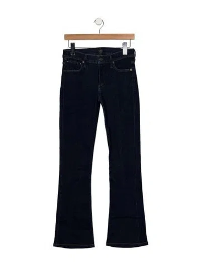 Pre-owned Citizen Of Humanity Mid-rise Flared Jeans In Blue