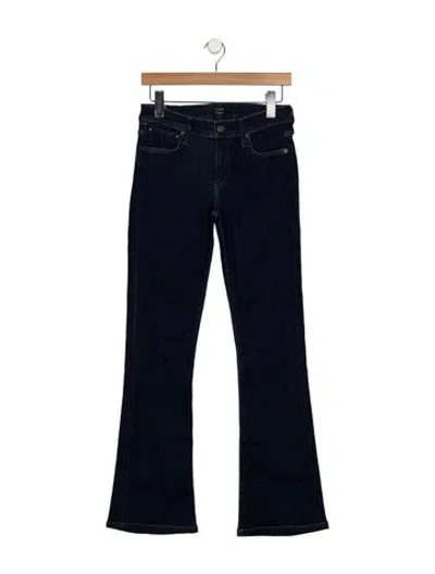 Pre-owned Citizen Of Humanity Mid-rise Flared Jeans In Blue