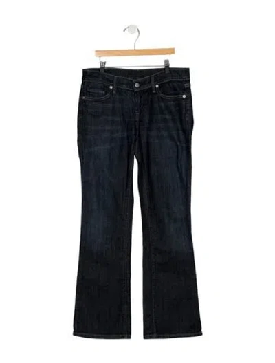 Pre-owned Citizen Of Humanity Mid-rise Flared Jeans In Blue