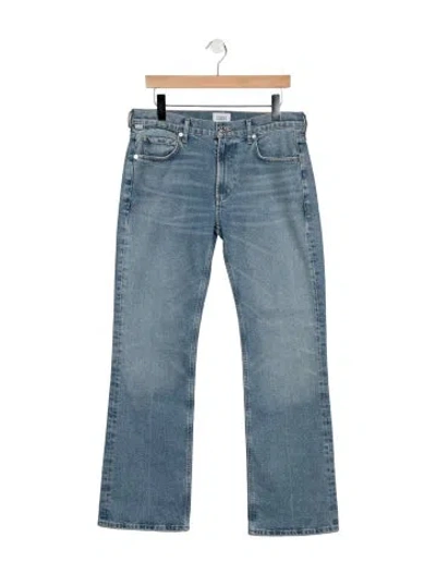 Pre-owned Citizen Of Humanity Mid-rise Flared Jeans In Blue
