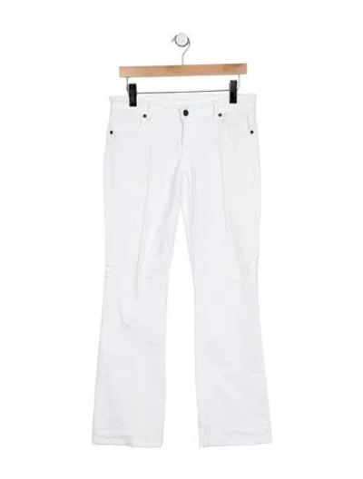 Pre-owned Citizen Of Humanity Mid-rise Flared Jeans In Blue