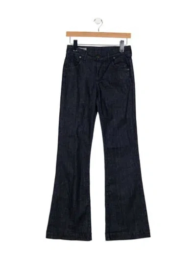 Pre-owned Citizen Of Humanity Mid-rise Flared Jeans In Blue
